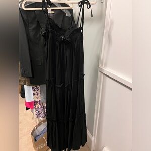 Light weight black flowy dress